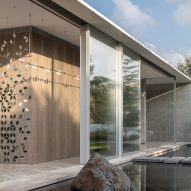 Exterior of private spa in Israel by Pitsou Kedem Architects