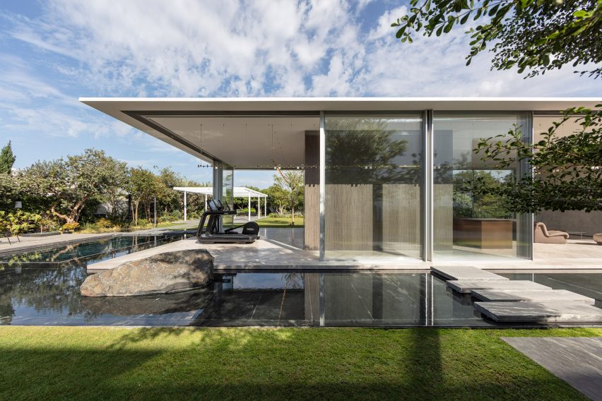 Glass-walled spa by Pitsou Kedem Architects