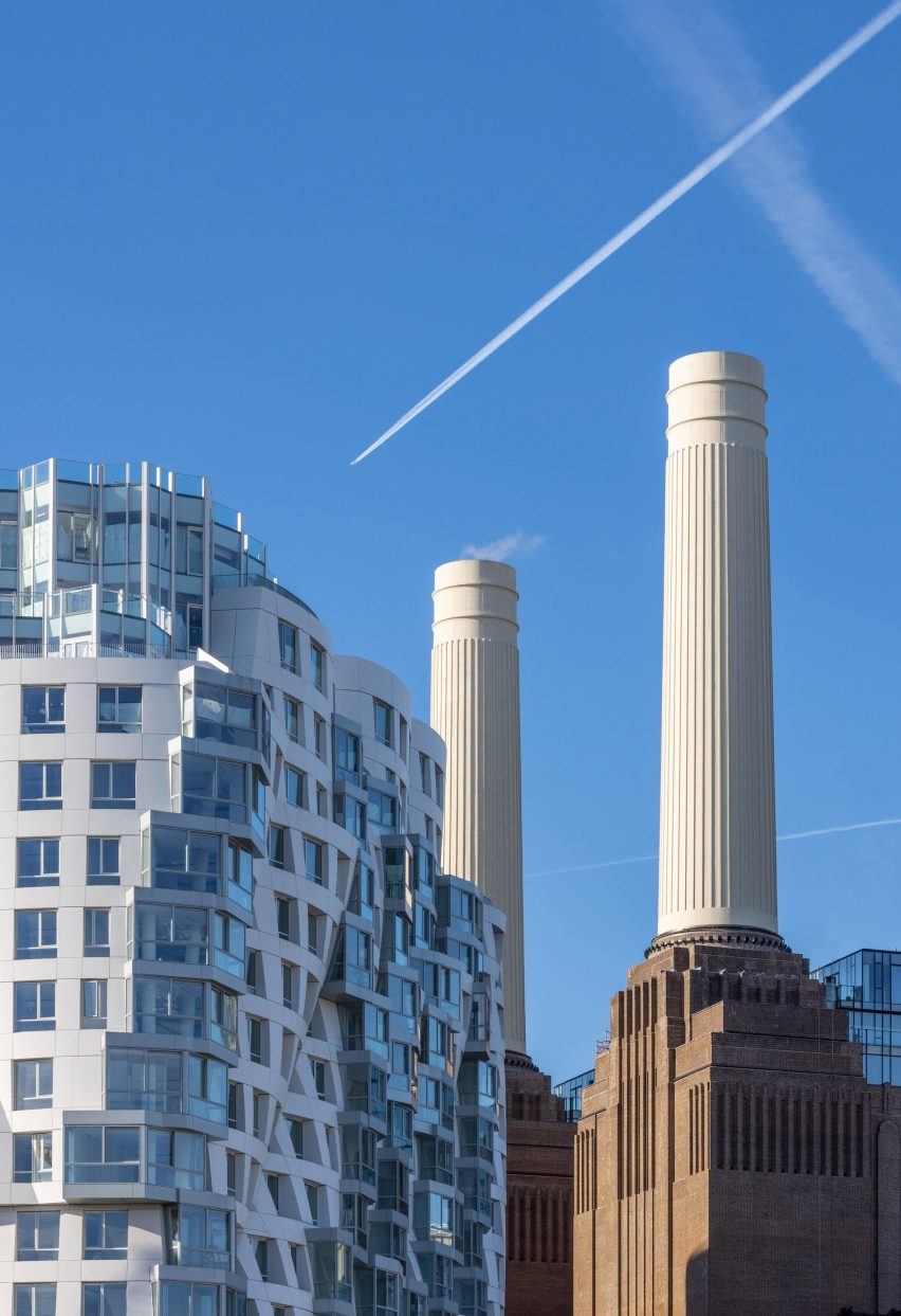 Vivienda blanca en Battersea por Frank Gehry