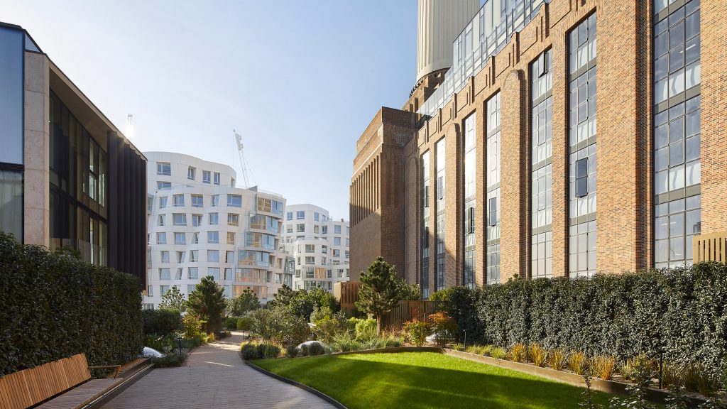 Frank Gehry frames Battersea Power Station with residential blocks