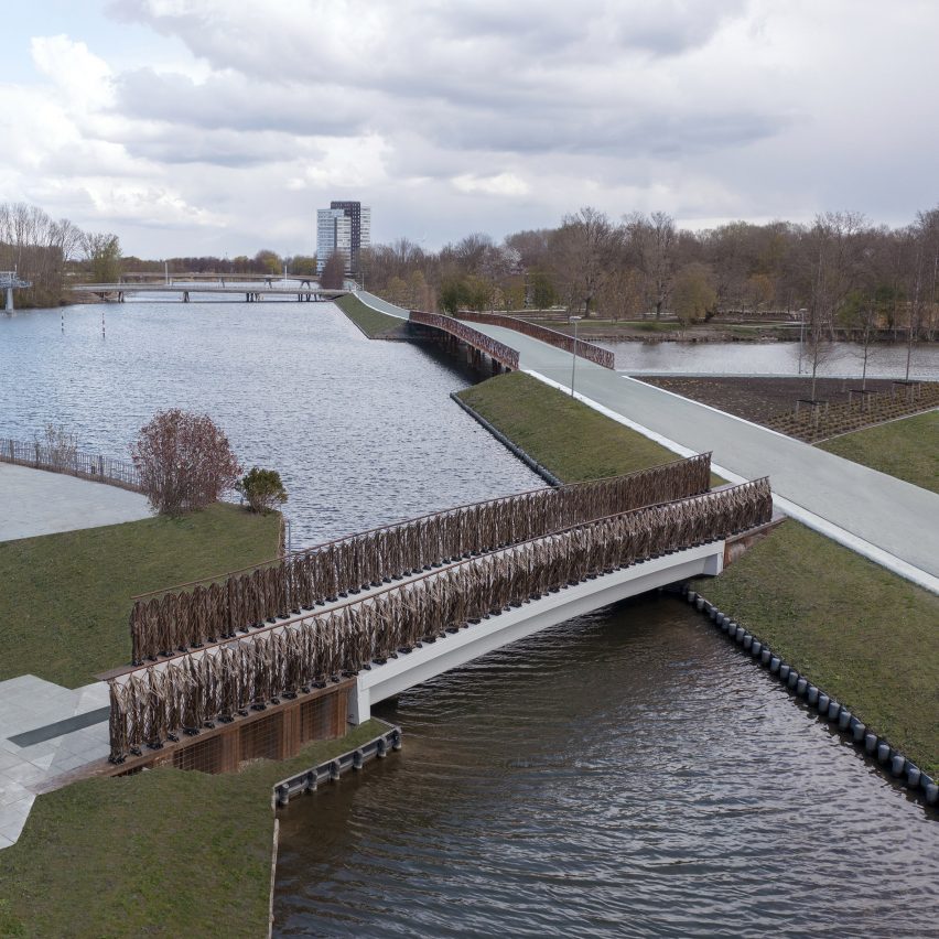 Almere flax bridge by Smart Circular Bridge project
