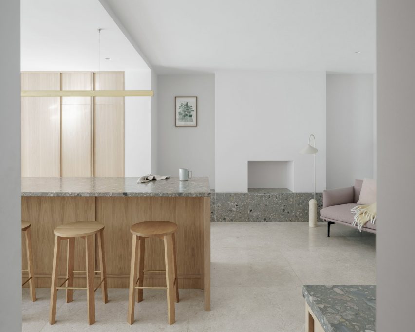 Kitchen of Stone House by Architecture for London