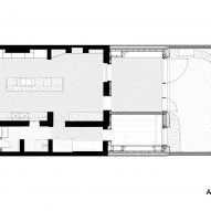 Lower ground floor plan of Stone House by Architecture for London