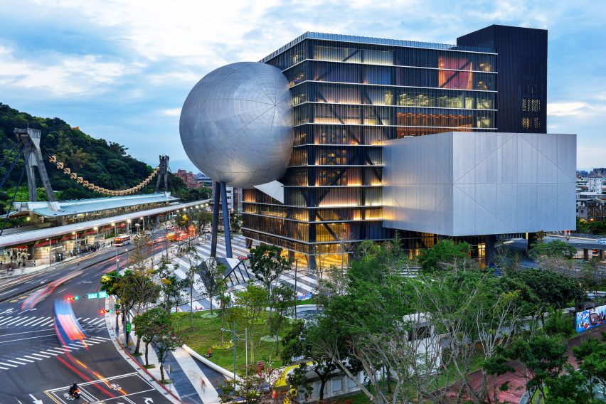 OMA's Taipei Performing Arts Center in Taiwan features in today's Dezeen Agenda newsletter
