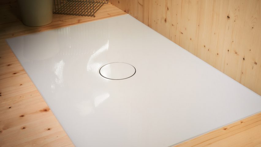 Shower tray by Bette in white shiny anti-slip finish