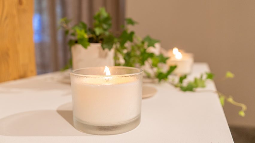 A photograph of IKEA's new Ilse Crawford candle range