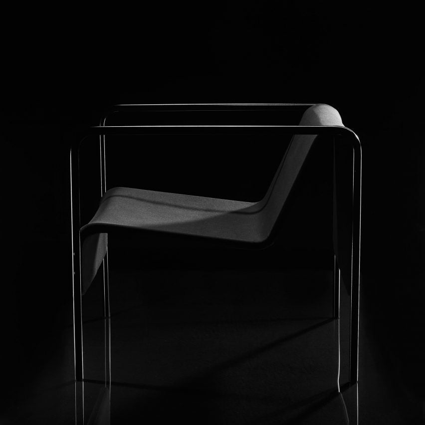 A photograph of a chair designed by Swedish House Mafia