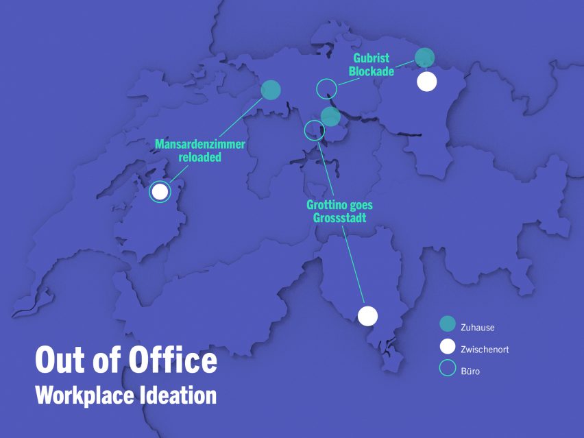 A map fo the world showing ideal workplace ideation