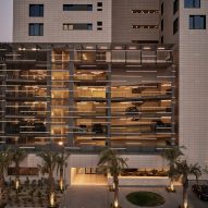 Tamdeen Square is a collection of residential towers that was designed by AGi Architects