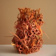 Artist Anouska Samms crafts "dysfunctional" pots from human hair