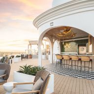 Nate Berkus designs panoramic sunset bar for luxury cruise ship