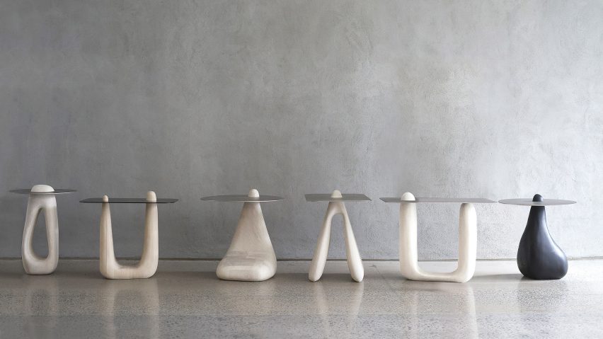 Coralis table collection by Nadine Hajjar