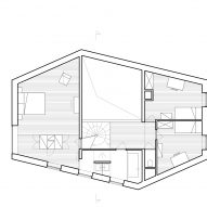 Floor plan of Belgian house by DéDal Architectes