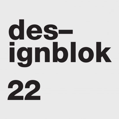 A photograph of the Designblok 2022 logo