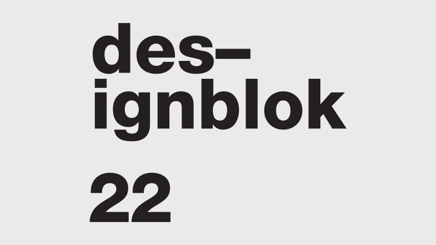 A photograph of the Designblok 2022 logo