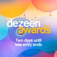 Two days until Dezeen Awards 2022 late entry closes