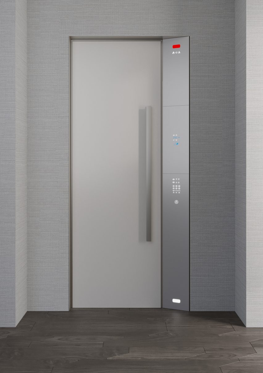 A photograph of ETHER, which is a customisable door system