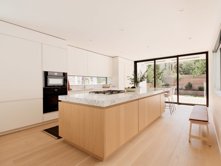 Modern kitchen in craftsman home