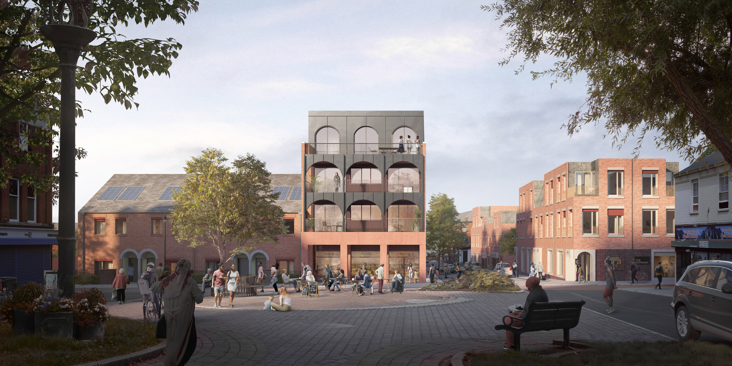 Housing scheme for Milton Keynes District Council by Mole Architects and Mikhail Riches