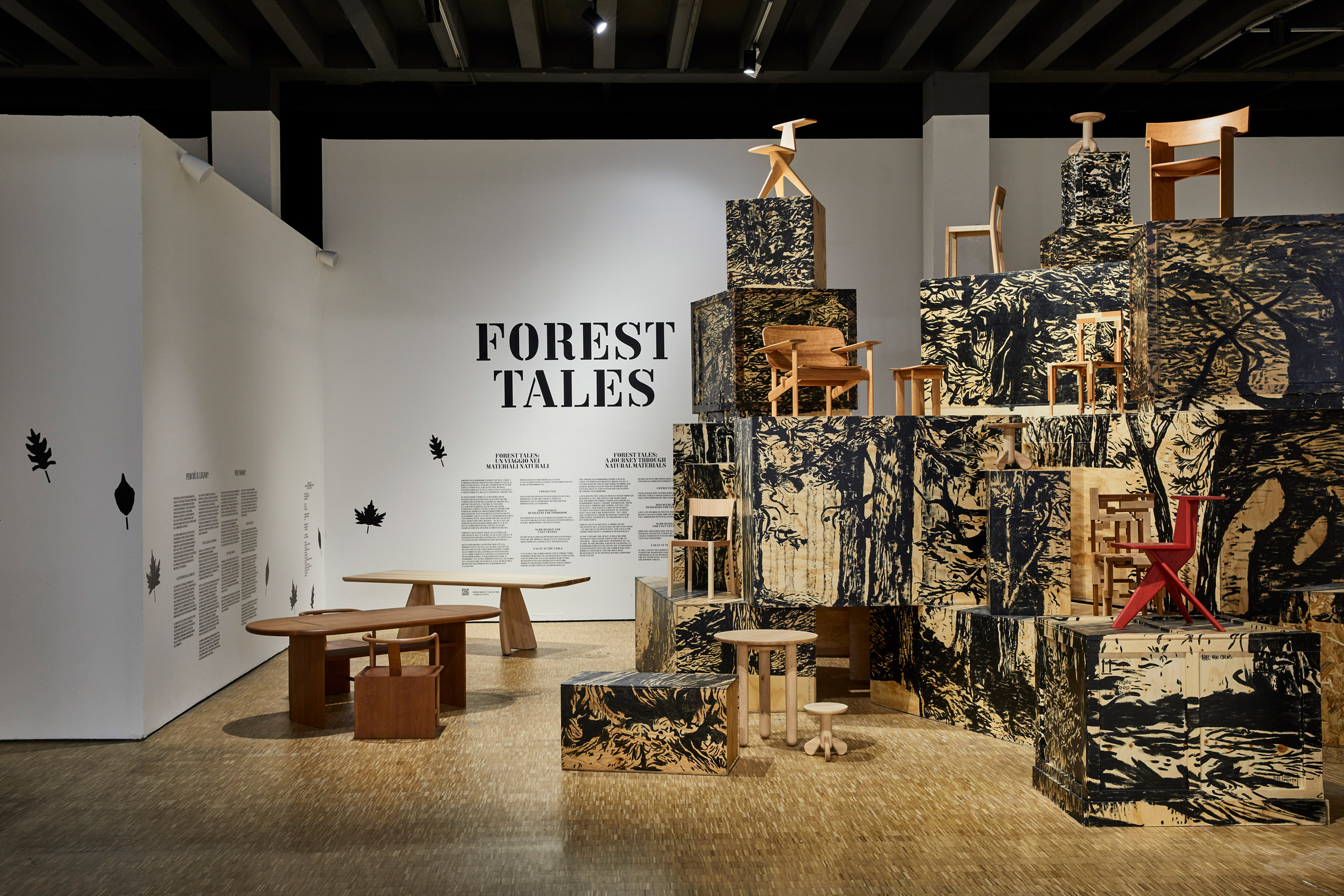 View of Forest Tales exhibition by Studio Swine