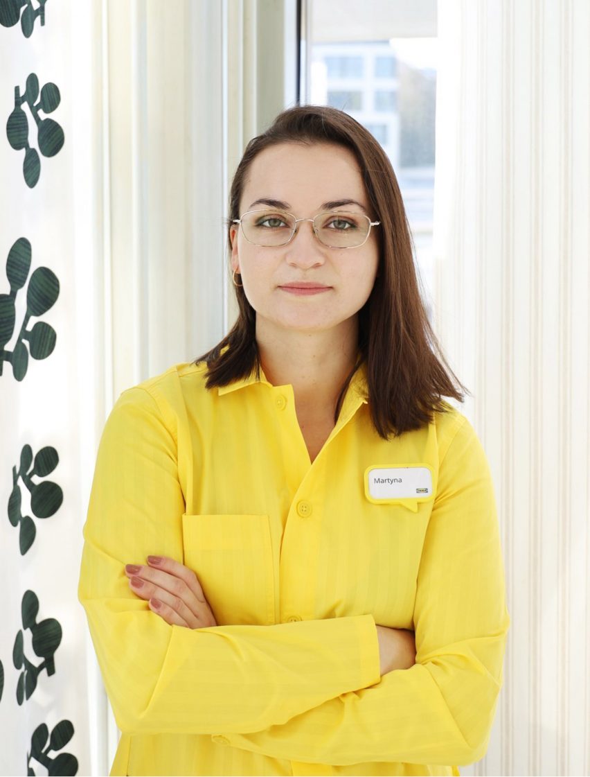 Portrait of Martyna Pater, interior design specialist for IKEA in Kraków, Poland
