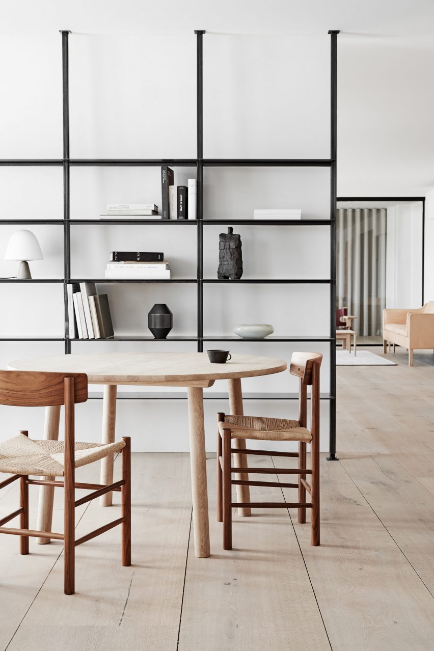 Wooden dining chairs from Fredericia