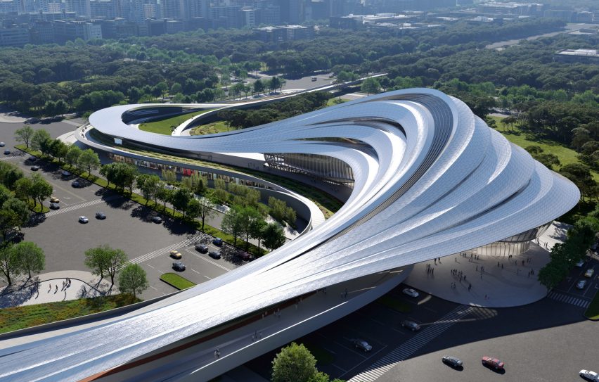 Visual of Chinese art centre by Zaha Hadid Architects