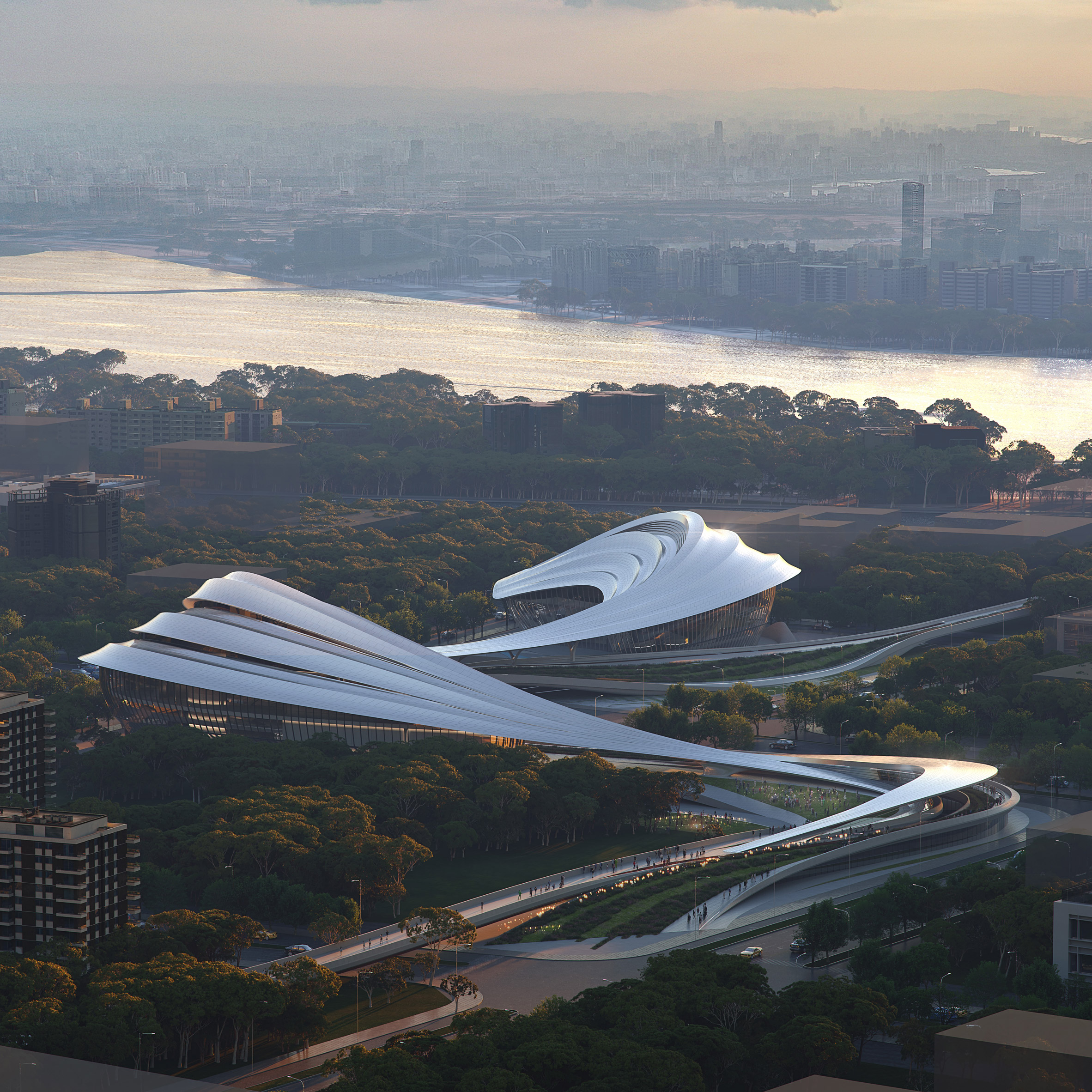 Visual of Jinghe New City Culture & Art Centre in China