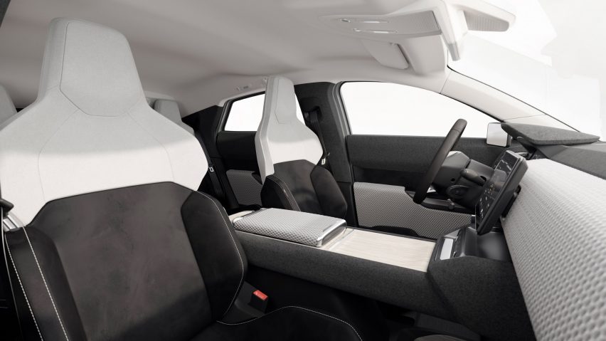 The interior of Lightyear 0 car