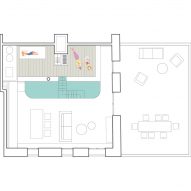Upper level floor plan of Loft in Poblenou by Neuronalab