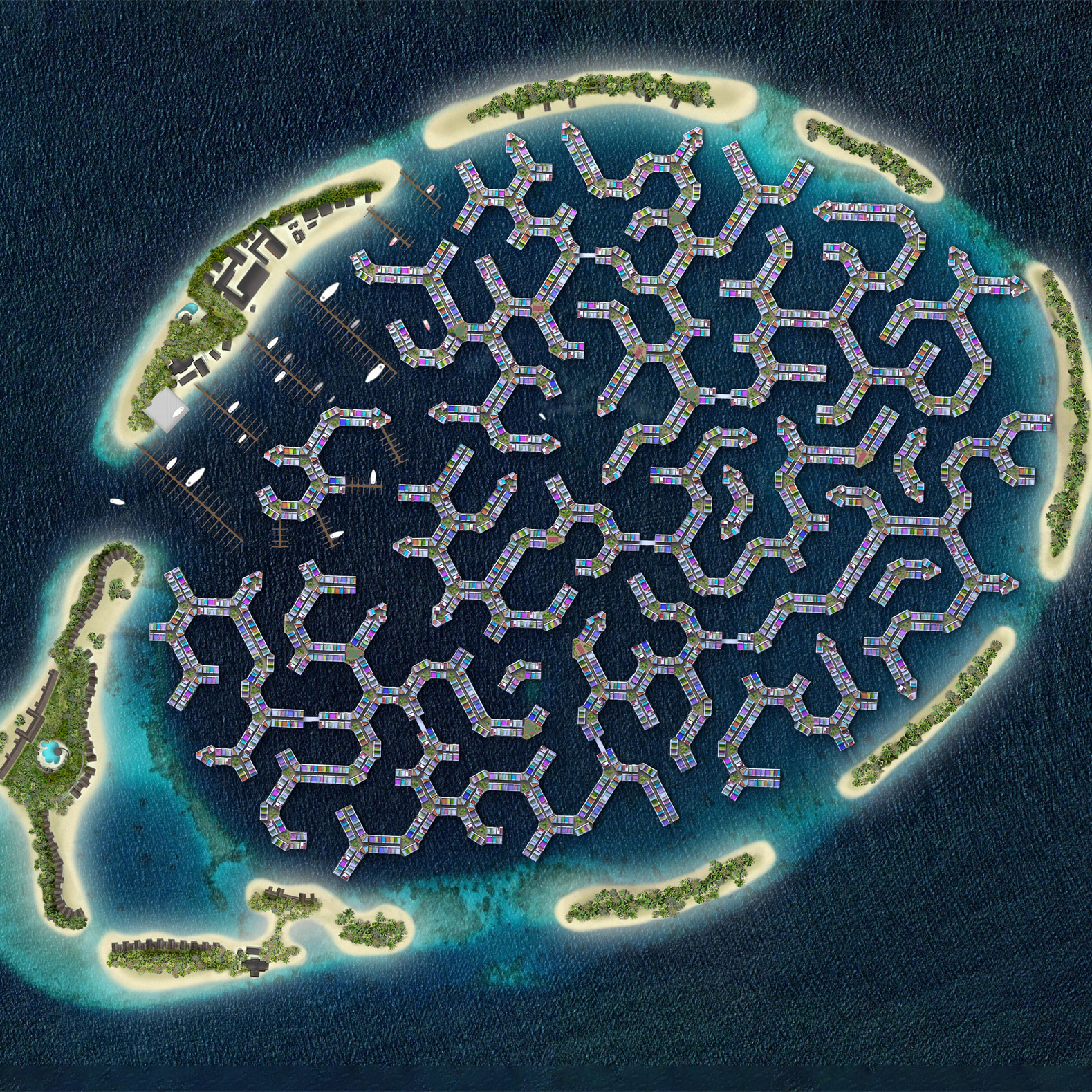 Ring shaped island nyt