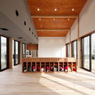 Interior of MS Kindergarten and Nursery by Hibinosekkei + Youji no Shiro