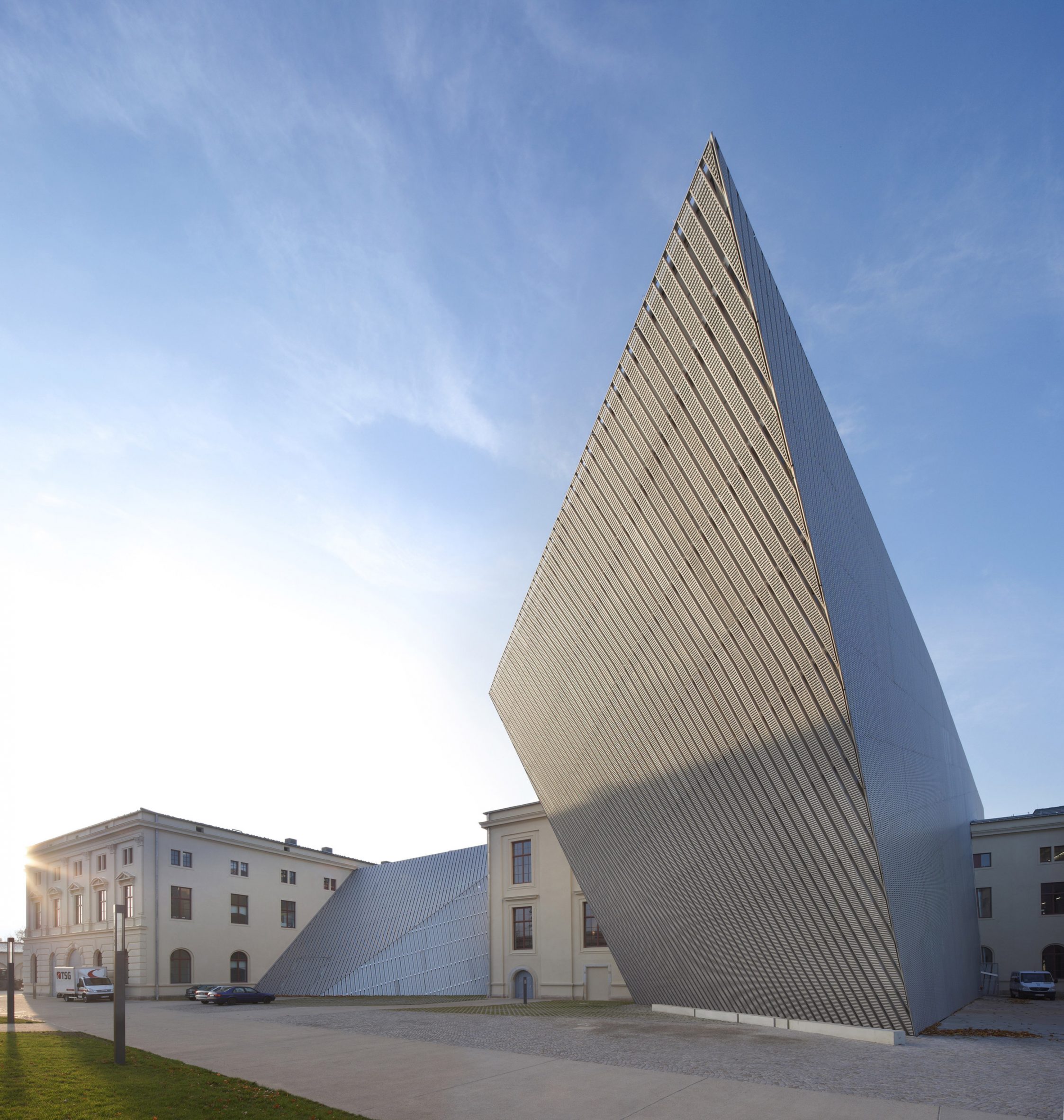 Angular museum extension by Daniel Libeskind
