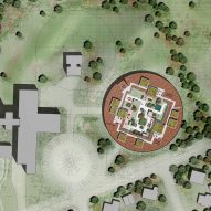 Site plan of Loop Architects' Iceland nursing home