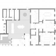 Ground floor plan of Pergola House by Will Gamble Architects