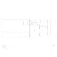 Floor plan of Pink House by Oliver Leech Architects
