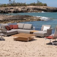 Boundless Living furniture collection on beach