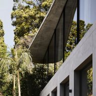 Canopy House is a concrete home that was designed by Powell and Glenn