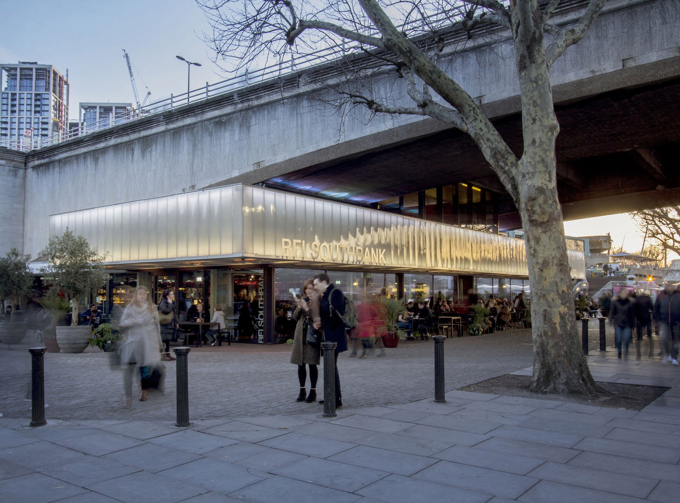 Exterior of the BFI Riverfront by Carmody Groarke