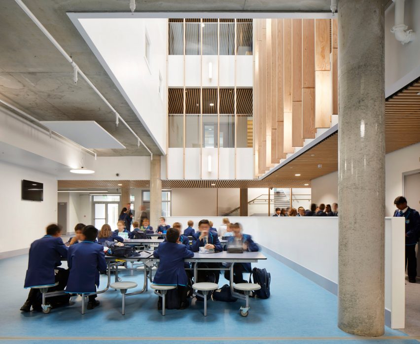 Interior of Harris Academy by Architype