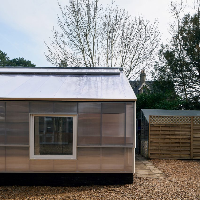 Converted greenhouse exterior by Neubau
