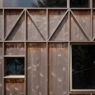 Exterior of Made of Sand extension by Studio Weave