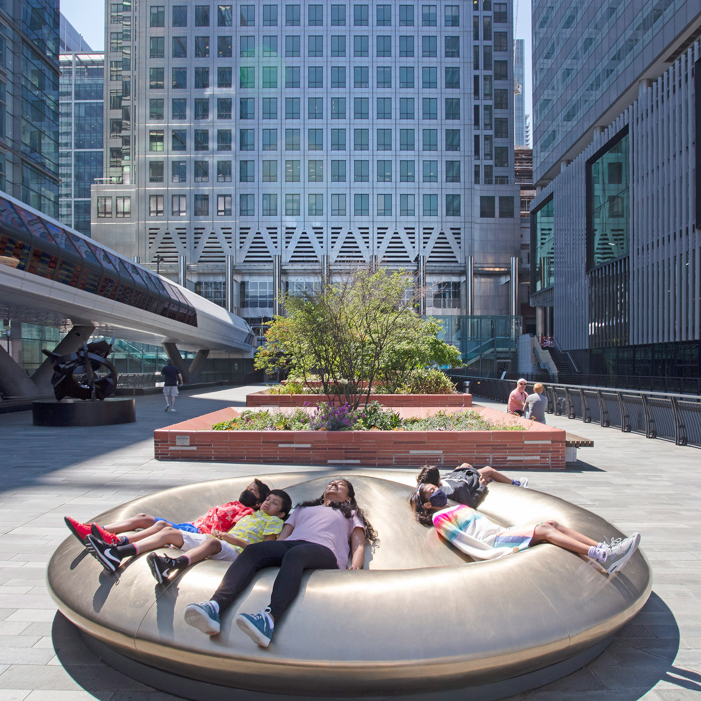 Public bank UFO by Peter Newman at Canary Wharf
