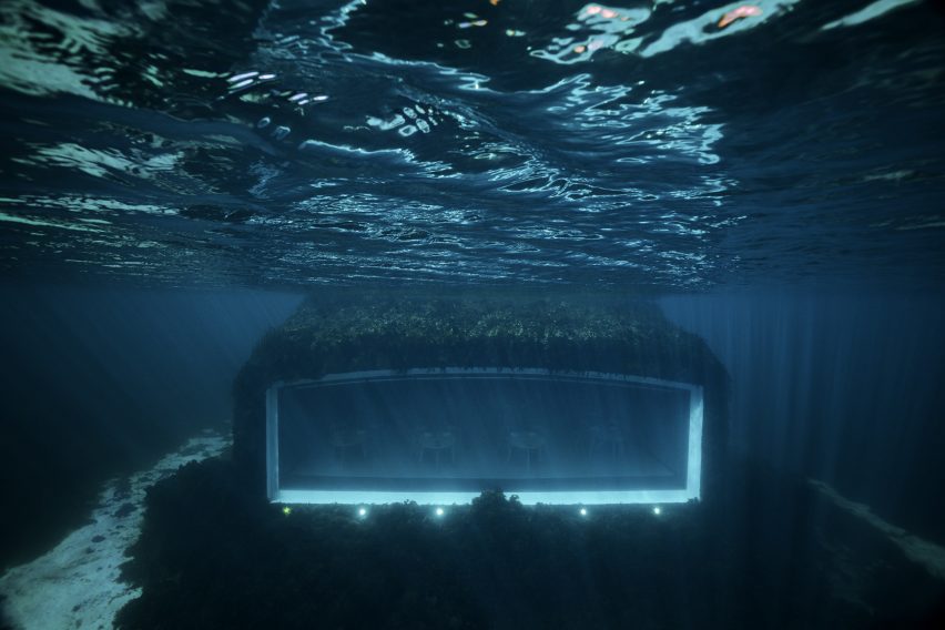 Underwater restaurant in Norway;
