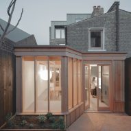 Wooden house extension in London
