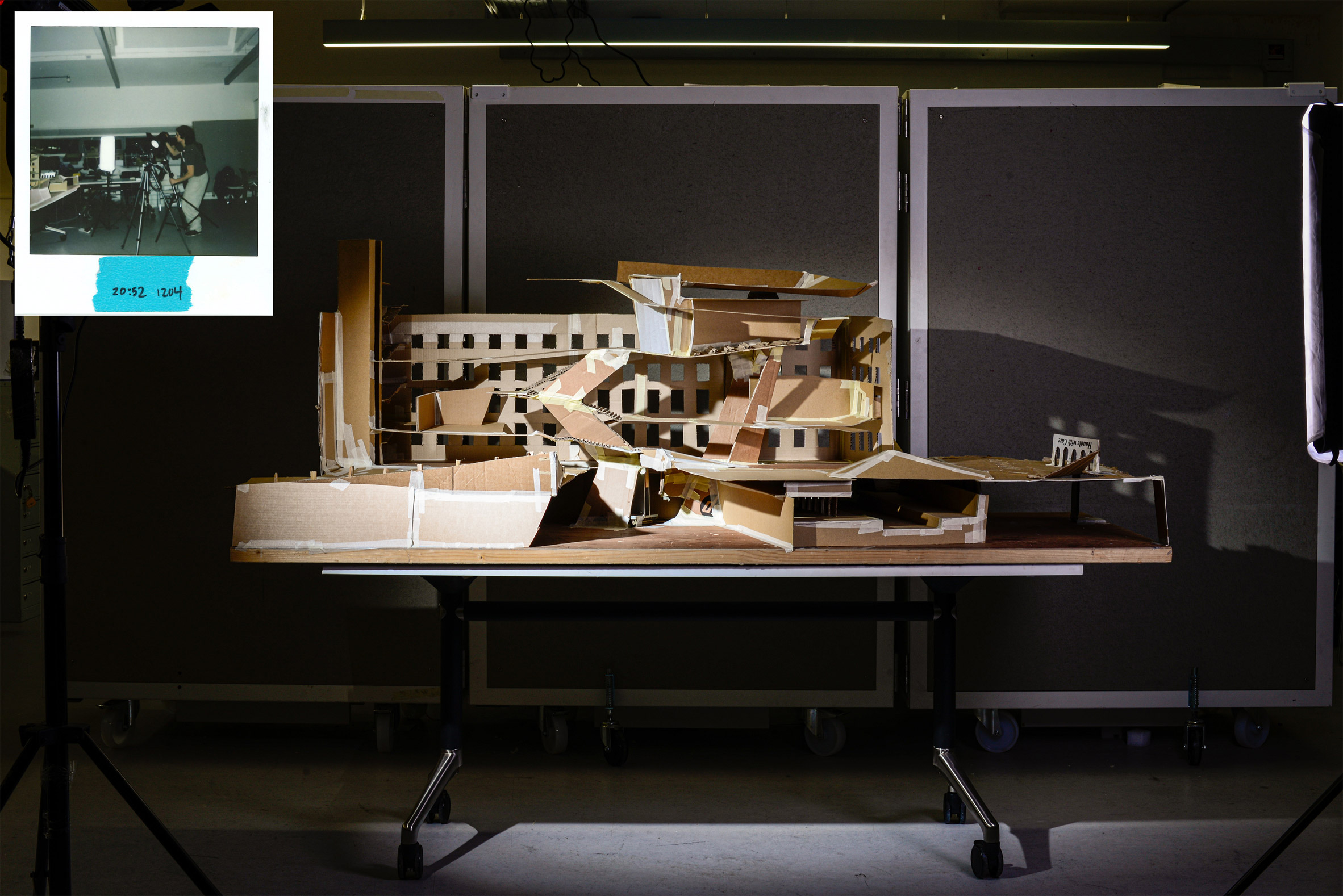 A architectural model of an urban theatre