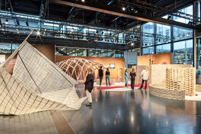 Wooden pavilions designed by women architects