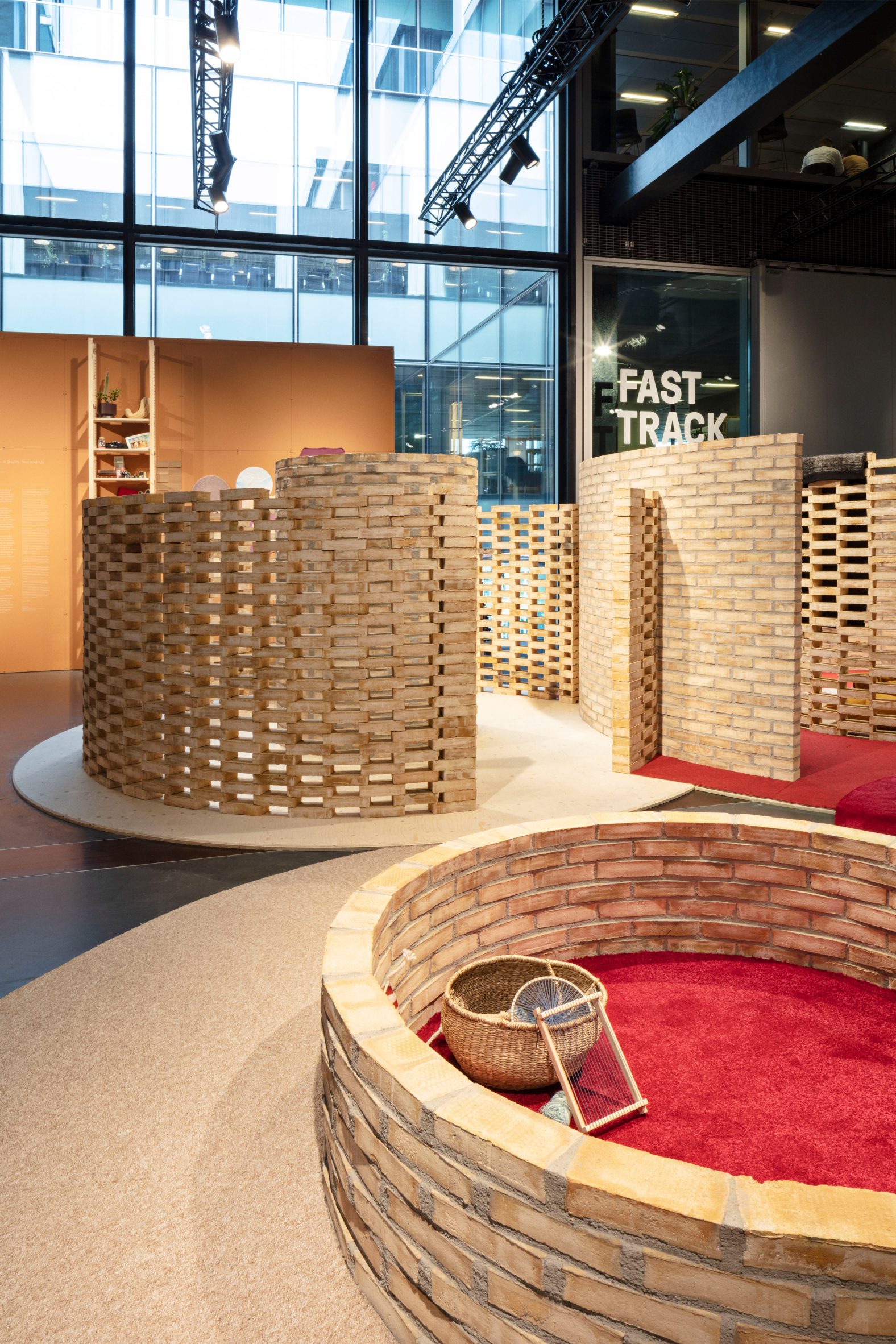 Circular brick pavilions by Tatiana Bilbao