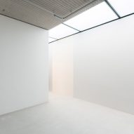 Skylight in Xavier Hufkens gallery extension by Robbrecht en Daem