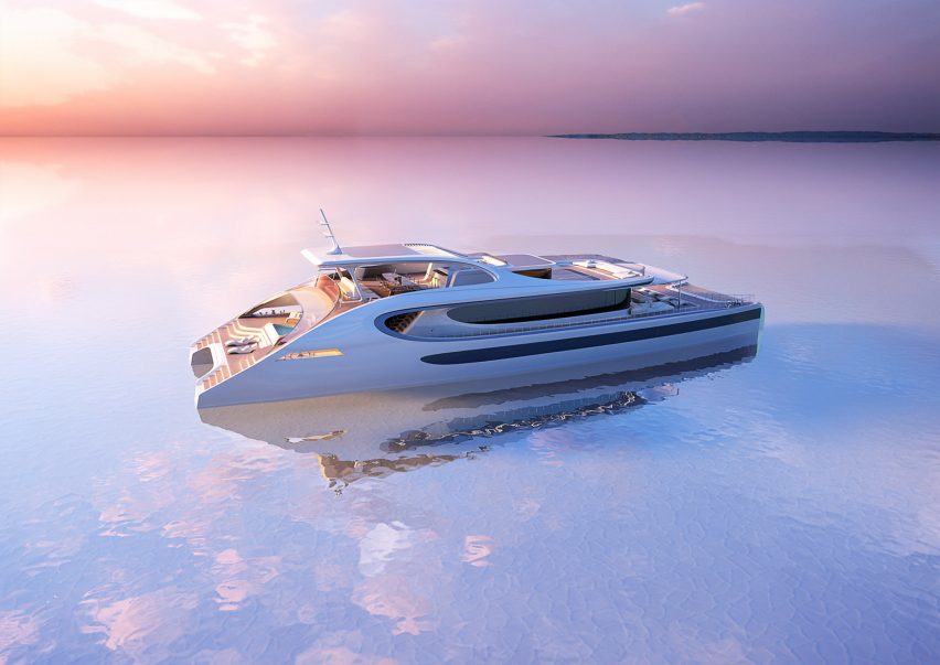 Zaha Hadid Architects solar-powered catamaran